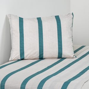 Juego de Sábanas Estampadas 144 Hilos 1 Plaza / Campine Lines - American Family