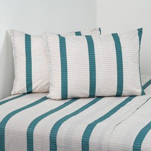 Juego de Sábanas Estampadas 144 Hilos 2 Plazas / Campine Lines - American Family