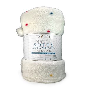 Manta Softy Estampada /  Puntos Mix - Doral