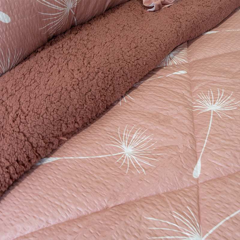 Plumón Estampado Outboss Deluxe 2.5 Plazas / Dientes de León Rosa Viejo - Doral - Imagen 2