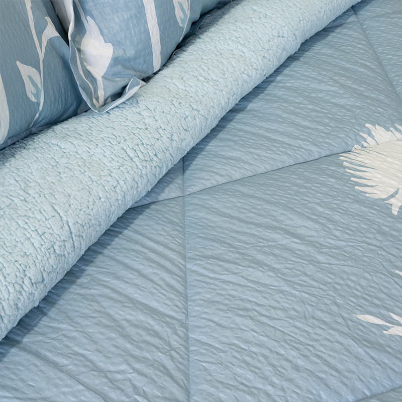 Plumón Estampado Outboss Deluxe 2.5 Plazas / Ramas Celeste Blanco - Doral - Imagen 2