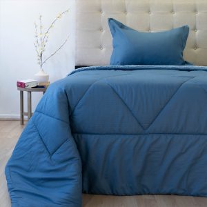 Plumón Outboss Deluxe con Sherpa 1.5 Plazas / Azul - Doral