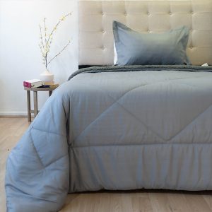 Plumón Outboss Deluxe con Sherpa 1.5 Plazas / Gris - Doral