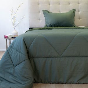 Plumón Outboss Deluxe con Sherpa 1.5 Plazas / Verde - Doral