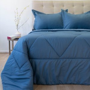 Plumón Outboss Deluxe con Sherpa 2.5  Plazas / Azul - Doral