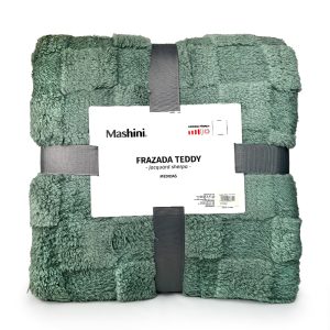 Frazafa Teddy Texture Mix 2 Plazas / Verde - Mashini