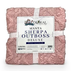 Manta Sherpa Outboss Deluxe / Rosado - Doral