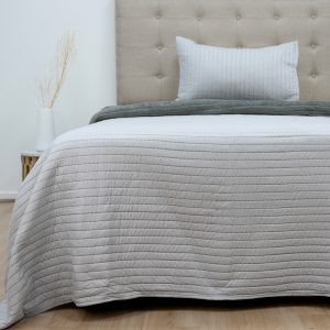 Quilt Hotpress Sena Con Sherpa 1.5 Plazas / Gris - Doral