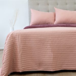 Quilt Hotpress Sena Con Sherpa 2.5 Plazas / Rosa Viejo - Doral