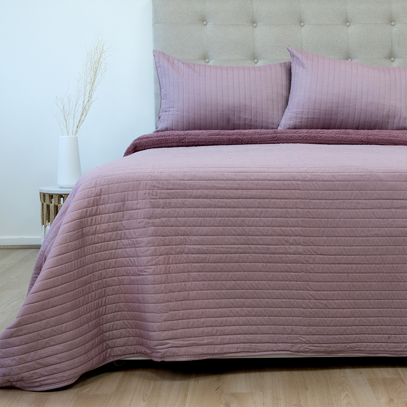 Quilt Hotpress Sena Con Sherpa 3 Plazas / Obispo - Doral