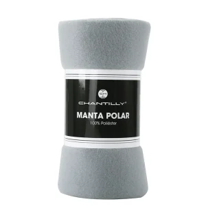Manta de Polar 125 x 150 cms / Gris Plata - Chantilly