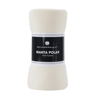 Manta de Polar 125x 150 cms / Crudo - Chantilly