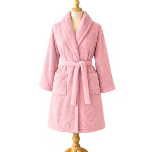 Set Bata + Pantuflas Unisex / Rosado - Chantilly