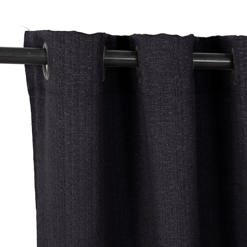 Set De Cortinas 8 Piezas Valdivia Jacquard / Negro - Mashini - Imagen 3