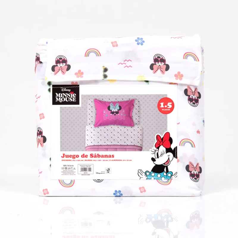 Juego Sábana Microfibra Single / Minnie Chill Out - Mashini - Imagen 3