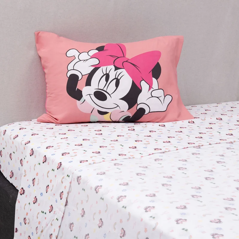 Juego Sábana Microfibra Single / Minnie Chill Out - Mashini