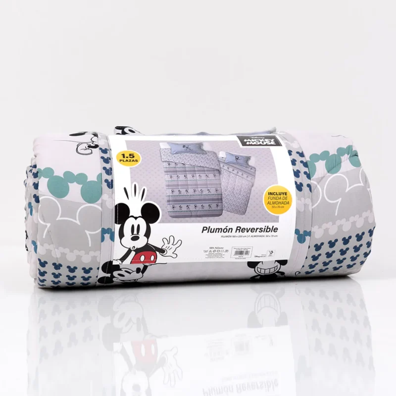 Plumón Reversible 1.5 plazas / Mickey Moving - Mashini - Imagen 3