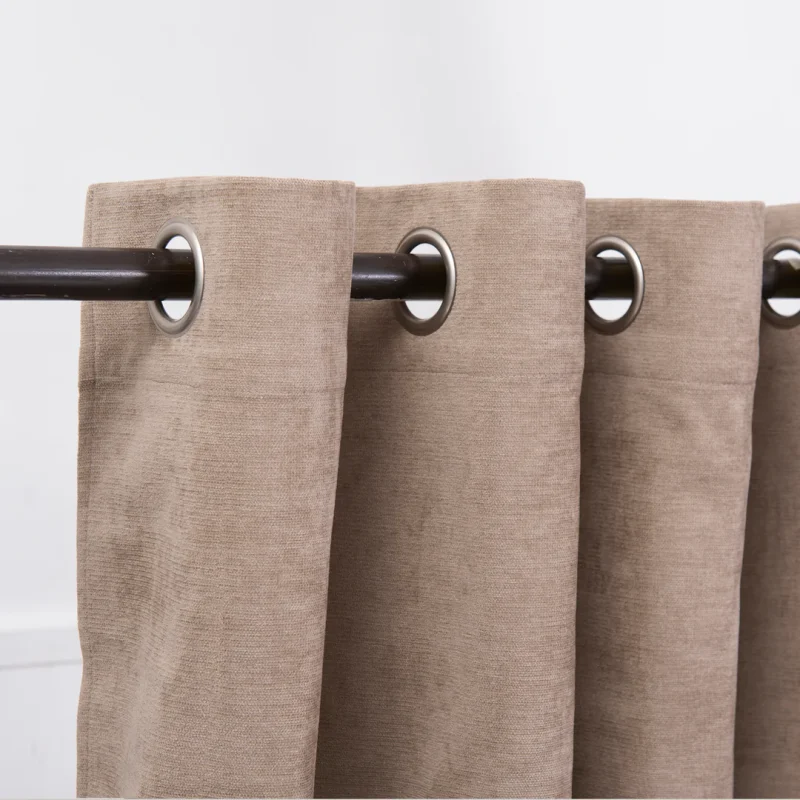 Set Cortinas BlackOut Chenille / Café - Mashini - Imagen 2
