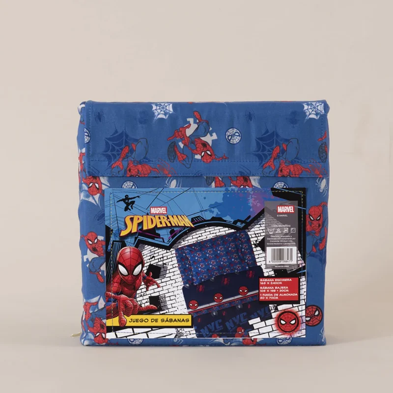 Juego Sábana Microfibra Single / Spiderman New Azul - Mashini - Imagen 3
