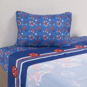 Juego Sábana Microfibra Single / Spiderman New Azul - Mashini