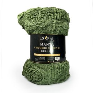 Manta Chiporro Jacquard Deluxe / Verde Oliva - Doral