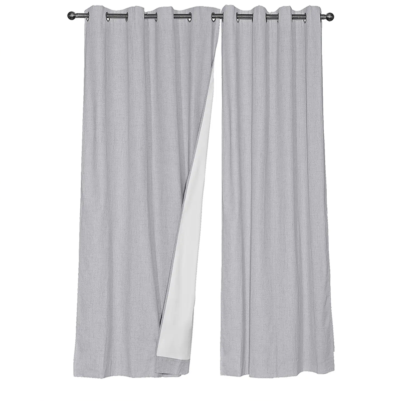 Cortinas Blackout Lino / Light Grey - Masel