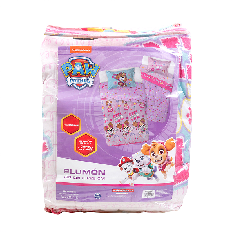 Plumón Reversible 1.5 plazas / Paw Patrol Niña Sky - Mashini - Imagen 3