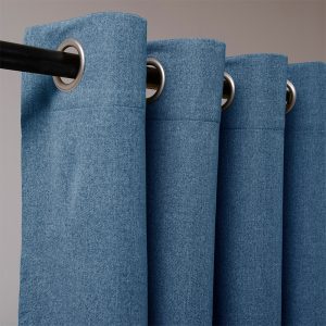 Set de Cortinas Blackout Argolla Romana / Azul - Mashini