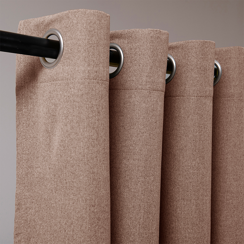 Set de Cortinas Blackout Argolla Romana / Beige - Mashini