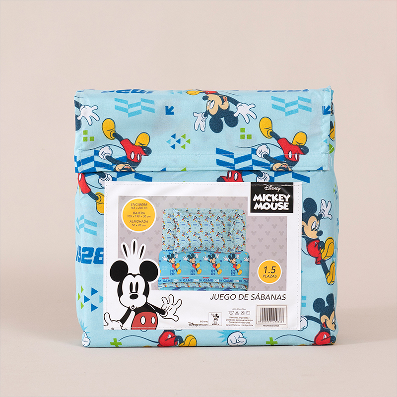 Juego Sábana Microfibra Single / Mickey Game - Mashini - Imagen 3