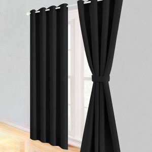 Set Cortinas TPU Mauve 4 Piezas Blackout / Negro - Doral