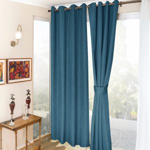 Set de cortinas térmicas Melbourne 4 Piezas Blackout / Azul Petroleo - Doral