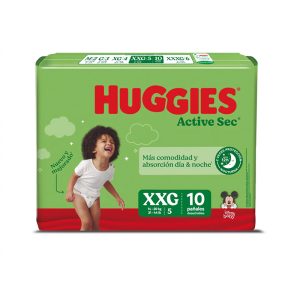 Pañal Active Sec XXG 10 Und - Huggies