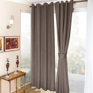 Set de cortinas térmicas Melbourne 4 Piezas Blackout / Café - Doral