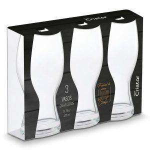 Set 3 Vasos Cerveceros 437 ml Múnich - Cristar