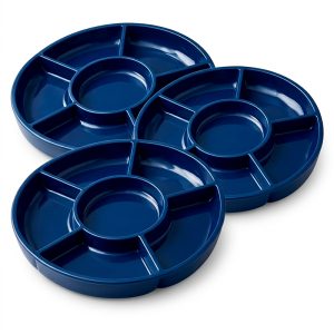Bandeja Red con Divisiones 3 und. 31cm / Azul - Big Party