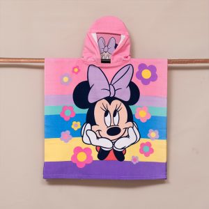 Toalla de Playa con Capucha 60x120cm. / Minnie Flores - Mashini