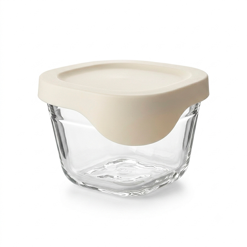 Hermético de Vidrio Cuadrado Glass Try 220 ml - Doral