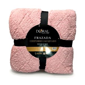 Frazada Chiporro Jacquard Deluxe 2.0 plazas / Rosa Viejo - Doral