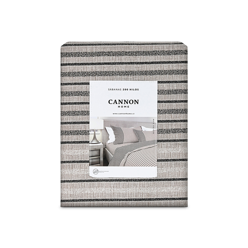 Juego de Sábanas Estampadas 200 Hilos 1.5 Plazas / Tisu - Cannon - Imagen 3