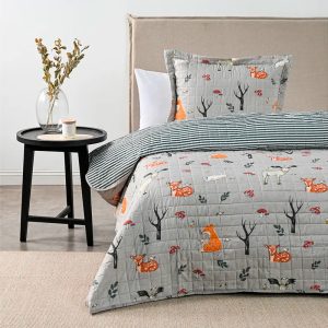 Quilt Estampado 1.5 Plazas / Fox - American Family