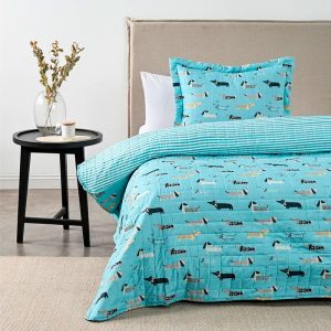 Quilt Estampado 1.5 Plazas / Dog - American Family