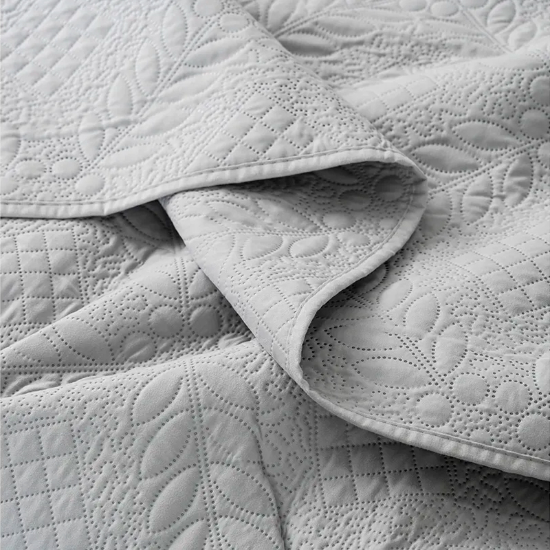 Quilt Patrice 1.5 Plazas / Gris- American Family - Imagen 2