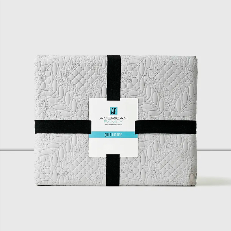 Quilt Patrice 1.5 Plazas / Gris- American Family - Imagen 4