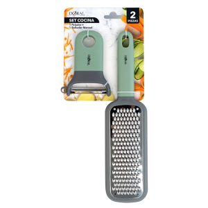Set de Cocina Pelador + Rallador Turquesa - Doral
