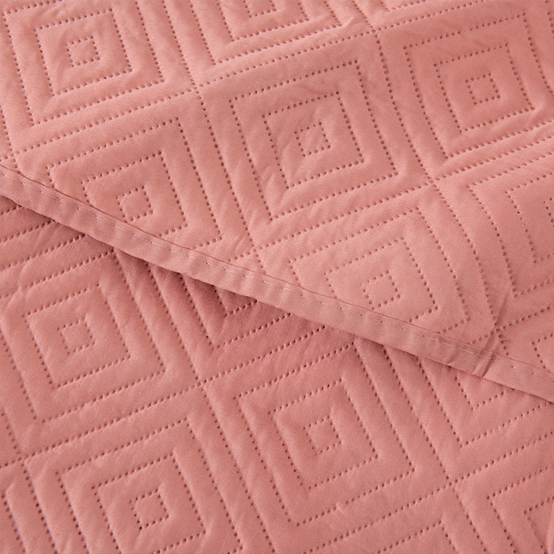 Quilt Cordoba Liso 1.5 Plazas / Coral - Mashini - Imagen 2