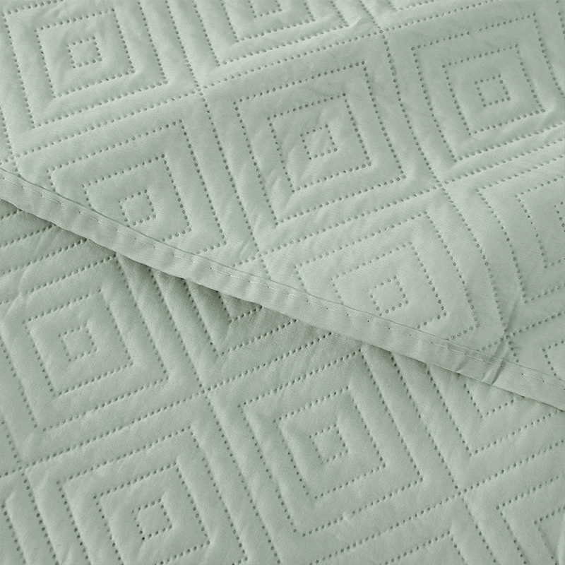 Quilt Cordoba Liso 1.5 Plazas / Verde - Mashini - Imagen 2
