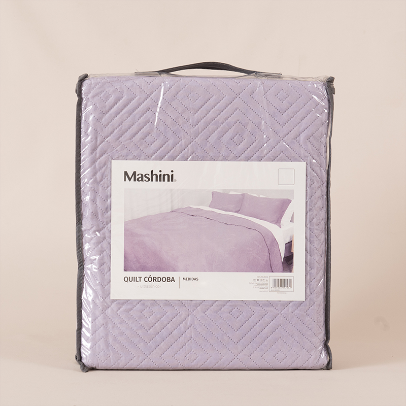 Quilt Cordoba Liso 1.5 Plazas / Lila - Mashini - Imagen 3