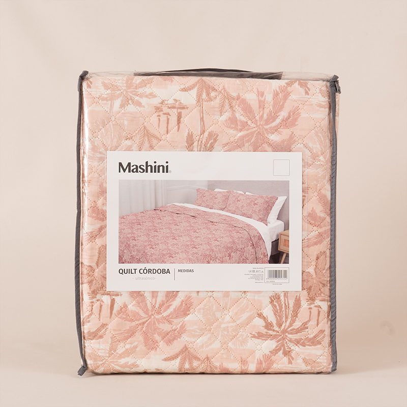 Quilt Cordoba Estampado 1.5 Plazas / Palmera - Mashini - Imagen 3