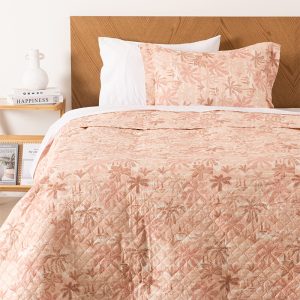 Quilt Cordoba Estampado 1.5 Plazas / Palmera - Mashini